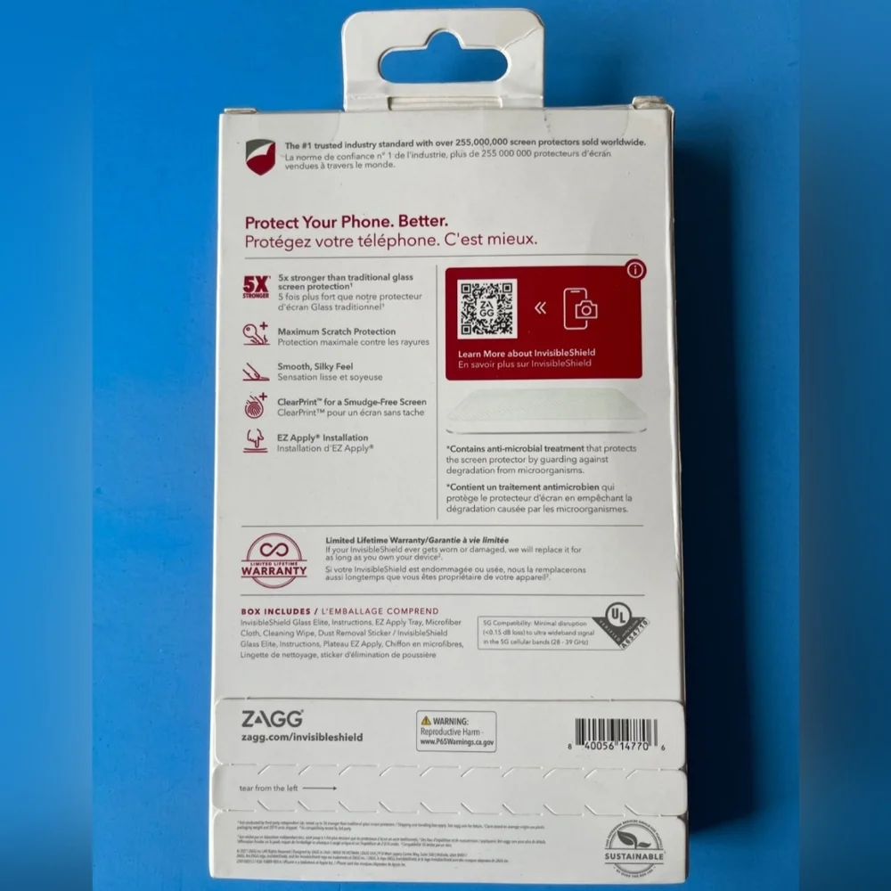iPhone 13 / 13 Pro - ZAGG Invisible Shield Glass Elite Screen Protector (CLEAR)